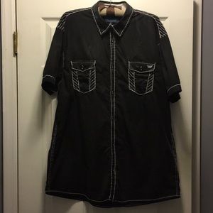 Men’s short sleeve bottom up shirt XXL